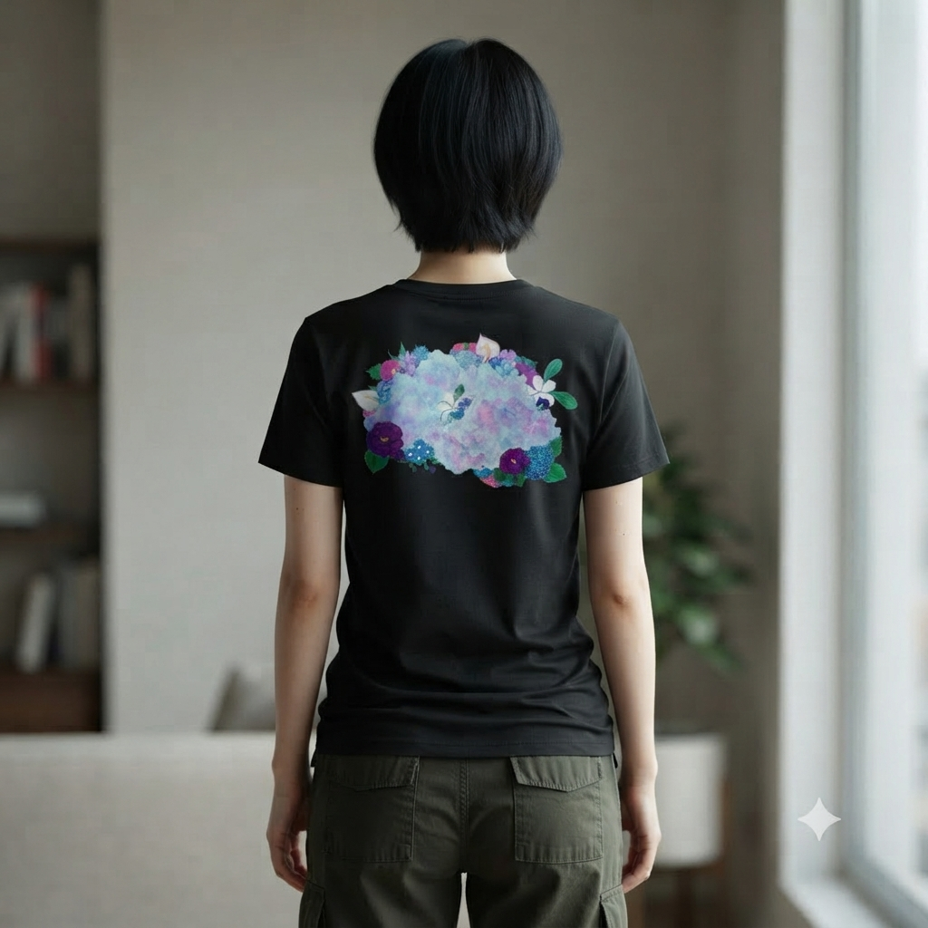 Hydrangea Cloud  Tee