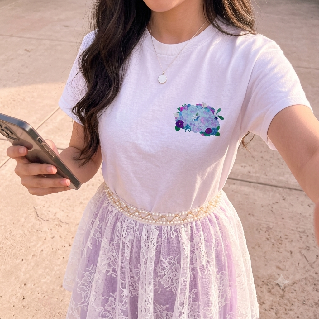 Hydrangea Cloud Tee